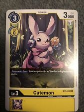 Cutemon BT5-033 - Common - Yellow - Battle of Omni - Digimon CCG picture