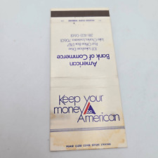 Vintage Matchcover American Bank of Commerce Lake Charles Louisiana picture