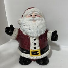 Julie Ueland Santa Claus Cookie Jar Christmas Holiday Decor Vintage 2001 picture