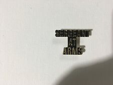 US VETERANS ORGANIZATIONS SERGEANT AT ARMS TEXT HAT PIN MEASURES 1 1/4 INCHES picture