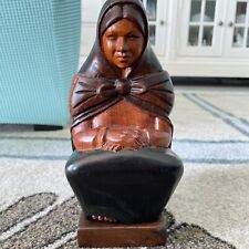 Vintage Hand Carved Wooden Mother And Child Ethnic Carving picture