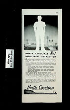 1948 North Carolina Industrial Attraction Vintage Print Ad 27012 picture