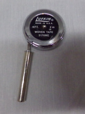 Vintage Lufkin 3176ME Six Foot Metal Pocket Woven Tape Measure ~ EUC picture