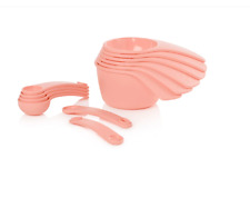 Tupperware Measuring Mates Cups & Spoons Set  Rose New picture