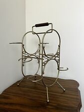 Mid Century Modern Wine And Glass Carrier picture