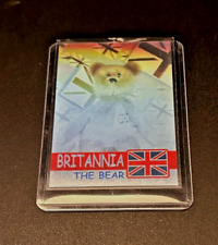 Ty Beanie Baby Holographic BBOC Card - Britannia the Bear - Series 2 (Blue) picture