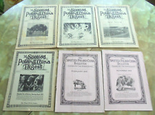 Spotted Poland China Pig Hog Digest, 3- 1929, & 3-1930. LOT OF 6 picture