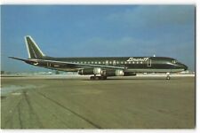 Postcard Airline BRANIFF INTERNATIONAL McDonnell Douglas DC-8-62 N1803 AUC1. picture