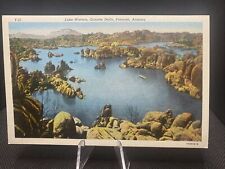 Prescott AZ-Arizona, Lake Watson, Granite Dells, Antique Vintage Postcard E7 picture