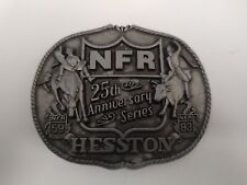 1983 25TH ANNIVERSARY N.F.R. HESSTON BELT BUCKLE FIRST EDITION SO NICE LOOK picture