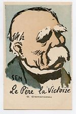 SEM. Father la Victoire. G. CLEMENCEAU. WW1 picture