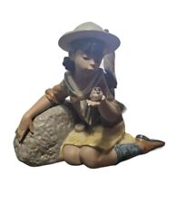 Lladro 2213 Nina Boy Scout Nature's Friend Retired Figurine In Original Box picture