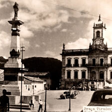 Vintage 1950s RPPC Praga Tiradentes Ouro Preto Postcard Minas Gerais Brazil picture
