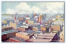 Seattle Washington Postcard Bird's Eye View Of Looking North c1920s Tuck Oilette picture