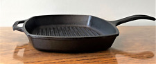 Lodge USA Cast Iron Grill Pan/Skillet- Large 10