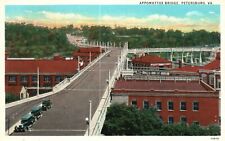 Petersburg Virginia VA, Appomattox Bridge, Historical Landmark, Vintage Postcard picture