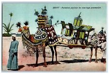c1910's Egypt Portative Pavilion For Marriage Procession Antique Postcard picture