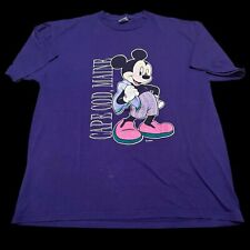 Vintage Mickey Mouse Cape Cod Tshirt Purple XL 90s USA Disney picture