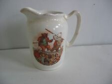 HTF Antique Roosevelt Bears Buffalo Pottery creamer jug 3 3/4