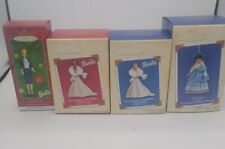 Lot of 4 Barbie/ Doll  Collectible Hallmark Christmas Ornaments All NIB picture