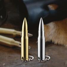 2X Bullet Shaped Novelty Butane Lighter Metal With Keychain picture