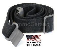 M1 Garand Rifle Sling Black Cotton Web 2-Point New USGI Spec Made in USA picture