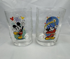 Vintage McDonald’s 2000 Millennium Disney Mickey Mouse Glasses Set of Two picture