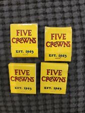 4 Five Crowns Restaurant Corona Del Mar CA Vintage Full Unstruck Matchbook  picture