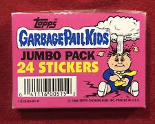 1986 Topps Garbage Pail Kids Unopened Jumbo Pack 24 Stickers  picture