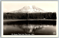 RPPC Vintage Postcard - Mt. Adams from Lake Takhlakh, Washington - Real Photo picture