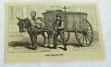 small 1878 magazine engraving ~ THE DEATH-CART, Cuba picture