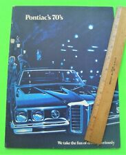 1970 PONTIAC PRESTIGE BROCHURE 56-pgs GTO Grand Prix THE JUDGE Bonneville XLNT++ picture
