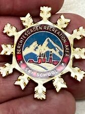 Berchtesgaden Recreation Area Ski School Ski Enamel Pin Snowflake Shape picture
