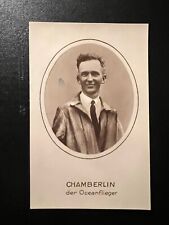 Mint Germany Aviation RPPC Portrait Postcard Clarence Chamberlain Ocean Flyer picture