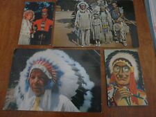 Postcard Native American Indian Lot of 4 picture