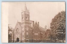 Osage Iowa IA Postcard RPPC Photo Congregational Church c1910's Antique Unposted picture