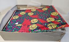 VTG Wrapping Paper Square Sheet 30+ Lot 1960's 70's USA Gift Wrap Assorted Open picture