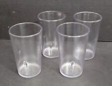 Vintage Restaurant Hard Plastic Cups 5oz Silite Continental Glasses USA  picture