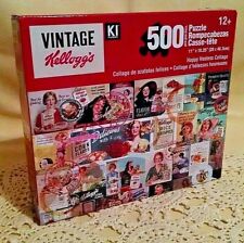 KELLOGG'S PUZZLE HAPPY HOSTESS COLLAGE NEW 2020 500 PC KARMIN INTL CEREAL ADS. picture