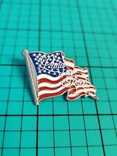 Vtg Land Of The Free 🇺🇸 Littleton Coin Company Silver Tone Lapel Pin Hat Pin picture