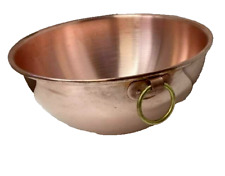 French Copper Mixing Bowl Fudge Egg White Beating   10