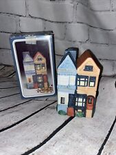 Vintage Hometown America Room Scenter Row House 1988 Village building picture