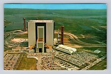 John F Kennedy Space Center FL-Florida, Apollo Saturn Vintage c1967 Postcard picture