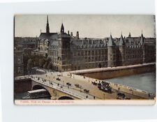Postcard Pont au Change and Conciergerie Paris France picture