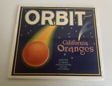 Vintage Orbit Brand, California Orange, Exeter Citrus Association Box Label picture