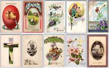 ANTIQUE EASTER POSTCARDS LOT OF 10 EARLY 1900's CONDITION VARIES #32 picture