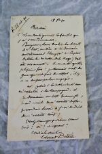 Edouard Detaille 1890 Autograph Letter picture