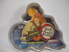 Vintage 1983 Wilton He-Man & Masters Of The Universe Metal Cake Pan w/ Insert D3 picture
