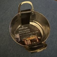 Copper Plated Stainless Steel Mini Casserole Dutch Oven 4-1/2