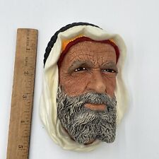 Bossons Syrian Arab Sheik Vintage England Chalkware Wall-mounted Head Mark©️1957 picture